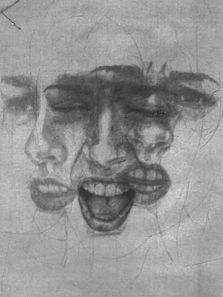 An illustration of faces with different expressions