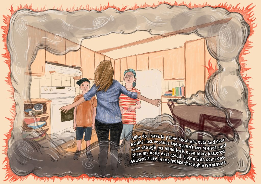 Kristina tells us in her own words about her experience of the family courts, bringing this to life in a series of illustrations.