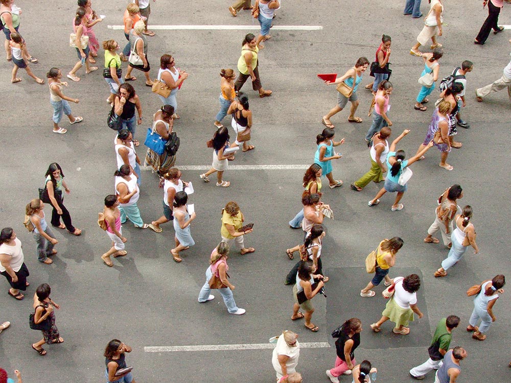 People walking