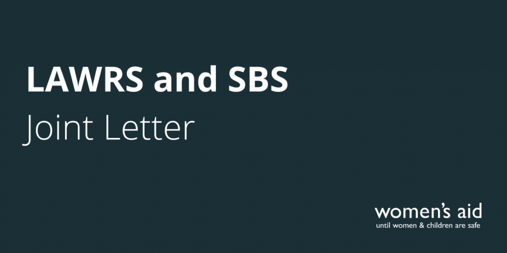 LAWRS and SBS Joint Letter